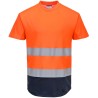 Tee-shirt Mesh bicolore