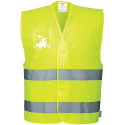 Gilet HV avec porte-badge double entrée