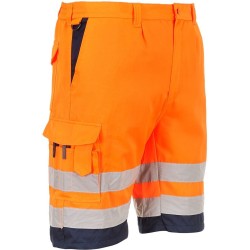 Bermuda HiVis Poly-coton 