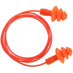 Bouchon d'oreille TPR avec cordon réutilisable