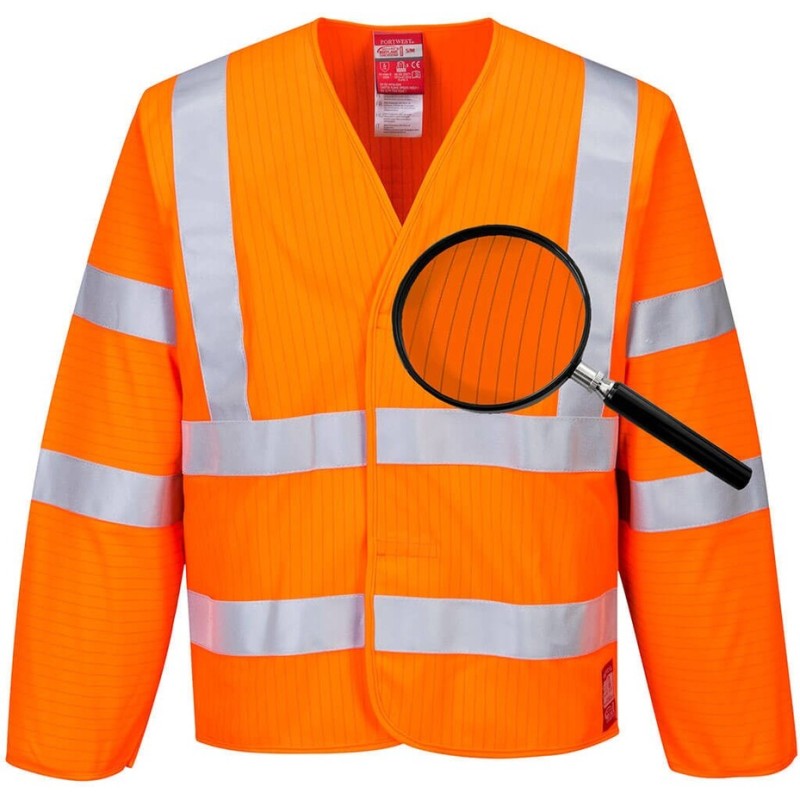 Gilet HV ML Antistatique - Résistante à la flamme