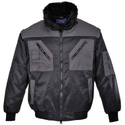 Blouson pilote bicolore