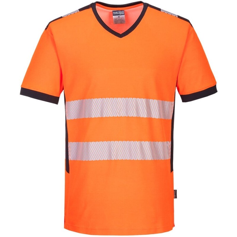 T-shirt col V PW3 Hi-Vis