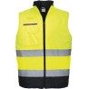 Gilet bodywarmer haute-visibilité bicolore