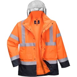 Parka Hi-Vis bicolore contrastée Trafic 4 en 1