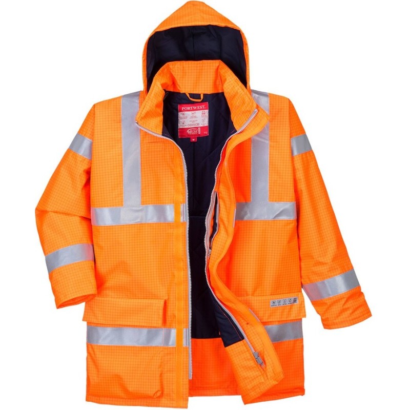 Parka Bizflame Rain Hi-Vis multirisque