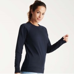 Sweat set in femme en coton manches longues raglan, 260 g/m²