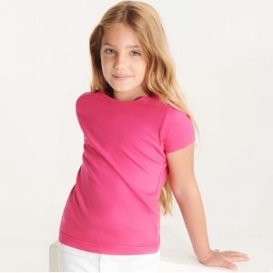 T-shirt enfant manches courtes près du corps en coton, 155 g/m²