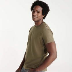 T-shirt épais manches courtes col rond avec élasthanne, 190 g/m²