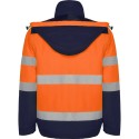 Parka haute visibilité à capuche combinée en deux couleurs, 400 g/m²
