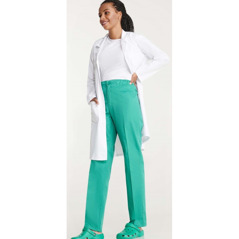 Pantalon multi-services unisexe, coupe droite, ceinture élastique
