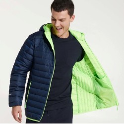 Veste doudoune de sport à capuche rembourrée au touché plumes