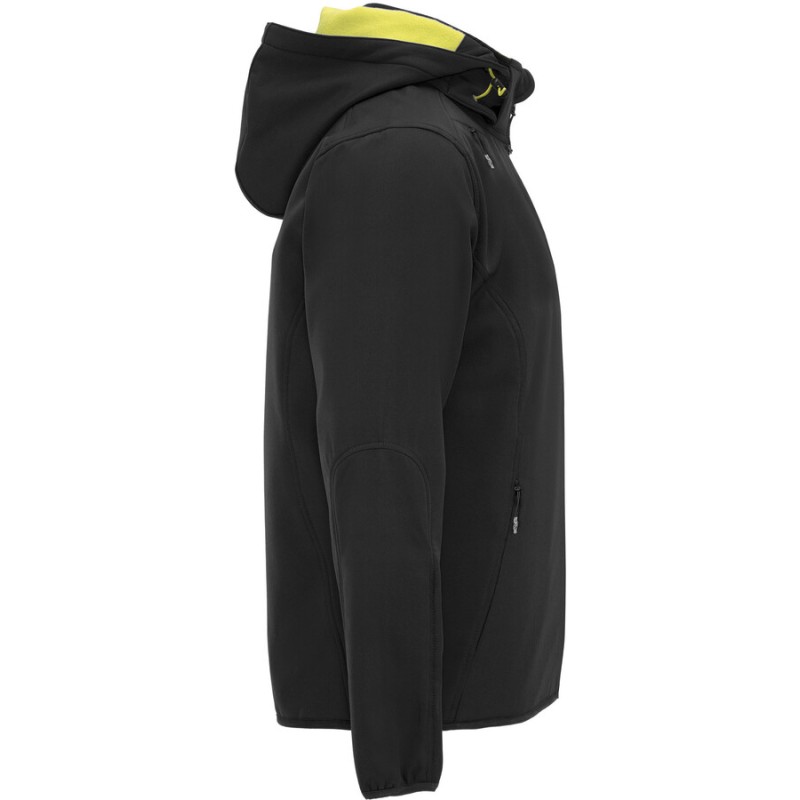 Veste softshell 2 couches, coupe sportive, capuche amovible, 300 g/m²