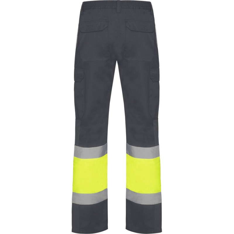 Pantalon d'été haute visibilité combiné en deux couleurs, 200 g/m²