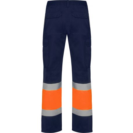 Pantalon d'été haute visibilité combiné en deux couleurs, 200 g/m²
