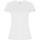 T-shirt de sport femme manches courtes en polyester recyclé, 135 g/m²