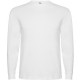 T-shirt coton manches longues, coutures latérales, avec col rond quadruple épaisseur et poignets en côte 1x1, 165 g/m²