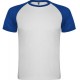 T-shirt sportif homme polyester manches courtes raglans contrastées, 140 g/m²