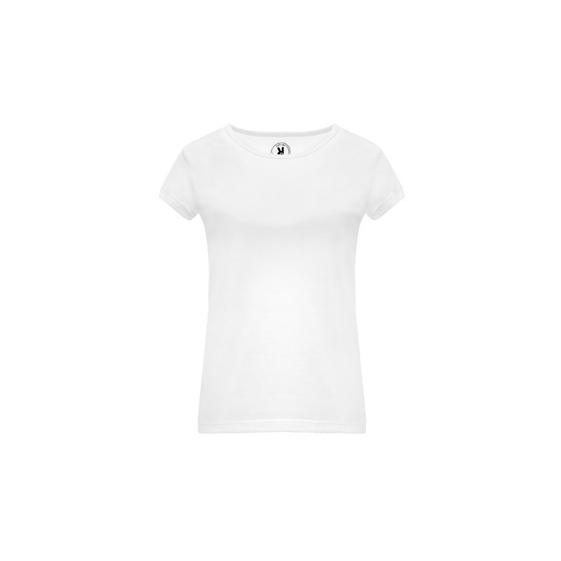 T-shirt femme sublimation manches courtes en polyester touché coton, 150 g/m²