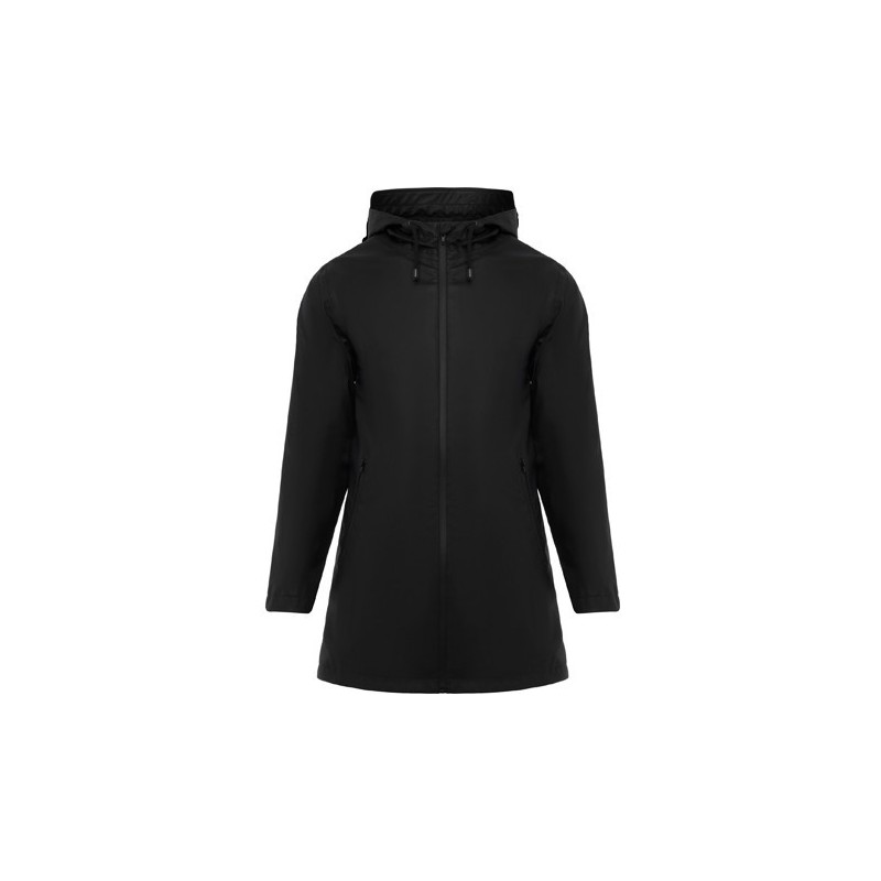 Veste imperméable pour femme à capuche fixe avec visière, ​​210 g/m²