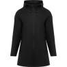 Veste imperméable pour femme à capuche fixe avec visière, ​​210 g/m²