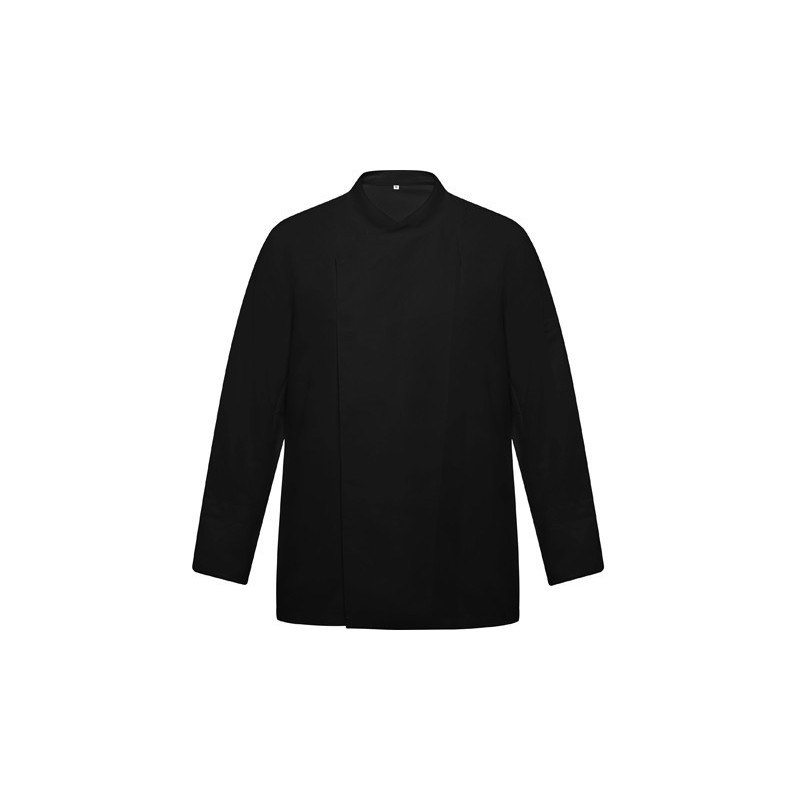Veste de cuisine à manches longues, fermeture centrale croisée