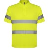Polo technique manches courtes haute visibilité en polyester maille piquée, 170 g/m²