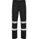 Pantalon de visibilité nocturne homme résistant avec ceinture dos ajustable et élastique, 65% polyester 35% coton 240 g/m²
