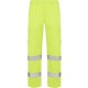Pantalon homme haute visibilité jaune fluorescent, 80% polyester 20% coton 235 g/m²