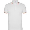 Polo manches courtes en polycoton avec détail drapeau brodé dans le dos, 190 g/m²