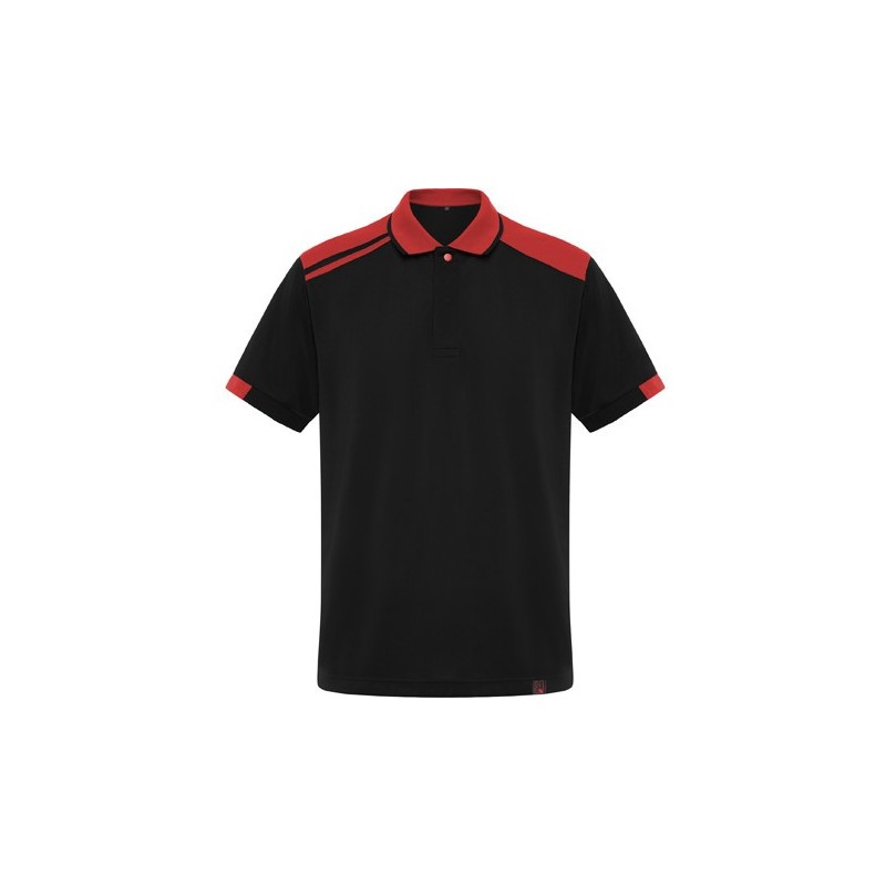 Polo à manches courtes avec des couleurs combinées en polyester piqué, 160 g/m²