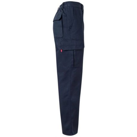 Pantalon en coton sergé multipoches, double coutures de sécurité,  240 g/m²