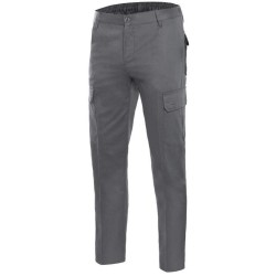 Pantalon en coton sergé multipoches, double coutures de sécurité,  240 g/m²