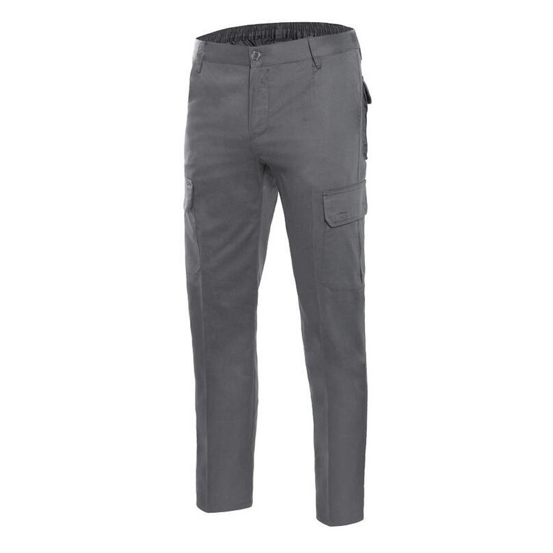 Pantalon en coton sergé multipoches, double coutures de sécurité,  240 g/m²