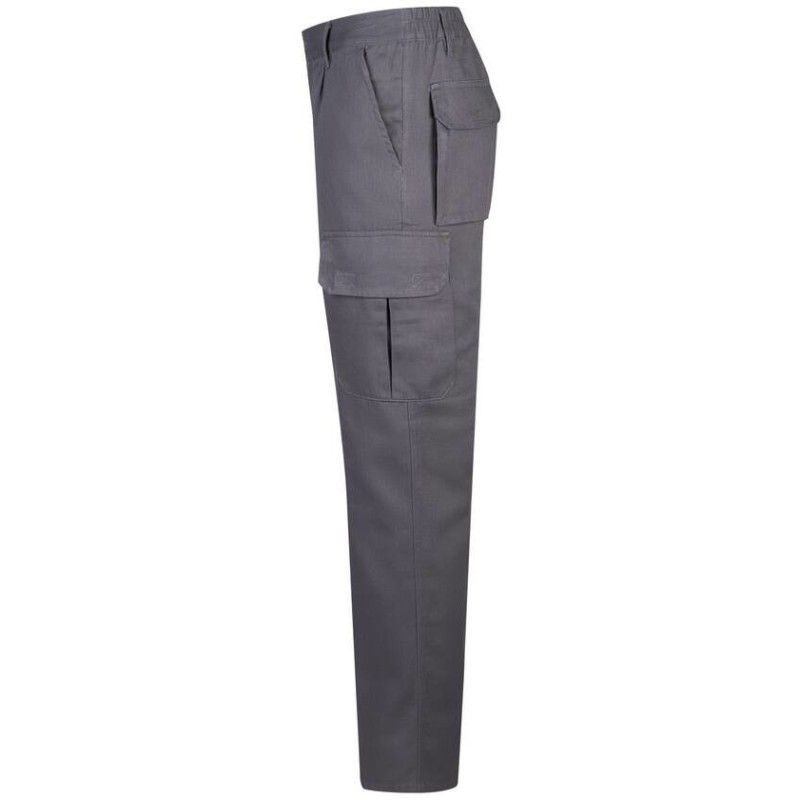 Pantalon en coton sergé multipoches, double coutures de sécurité,  240 g/m²