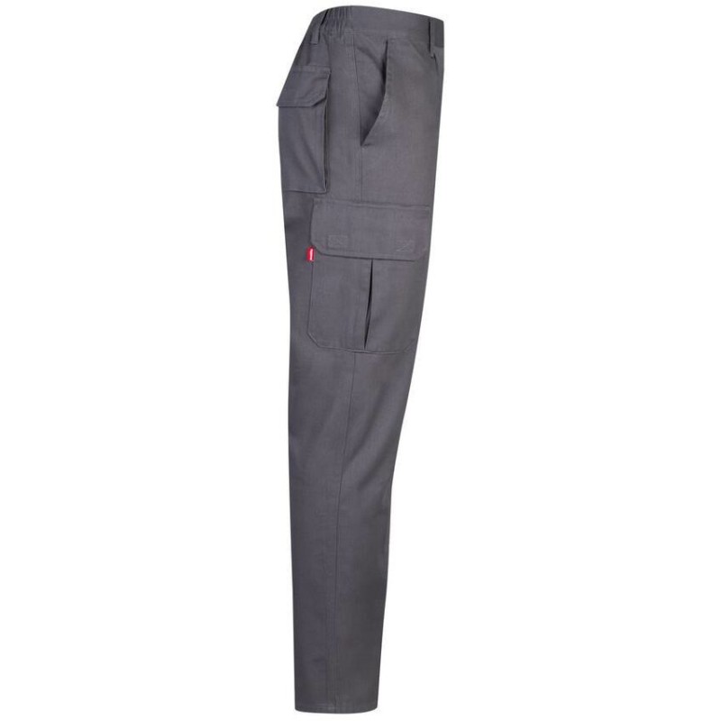 Pantalon en coton sergé multipoches, double coutures de sécurité,  240 g/m²