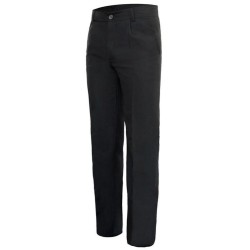 Pantalon de salle en polyester, pinces à l'avant, 160 g/m²