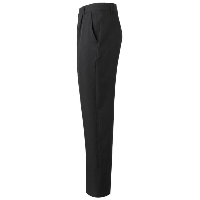 Pantalon de salle en polyester, pinces à l'avant, 160 g/m²