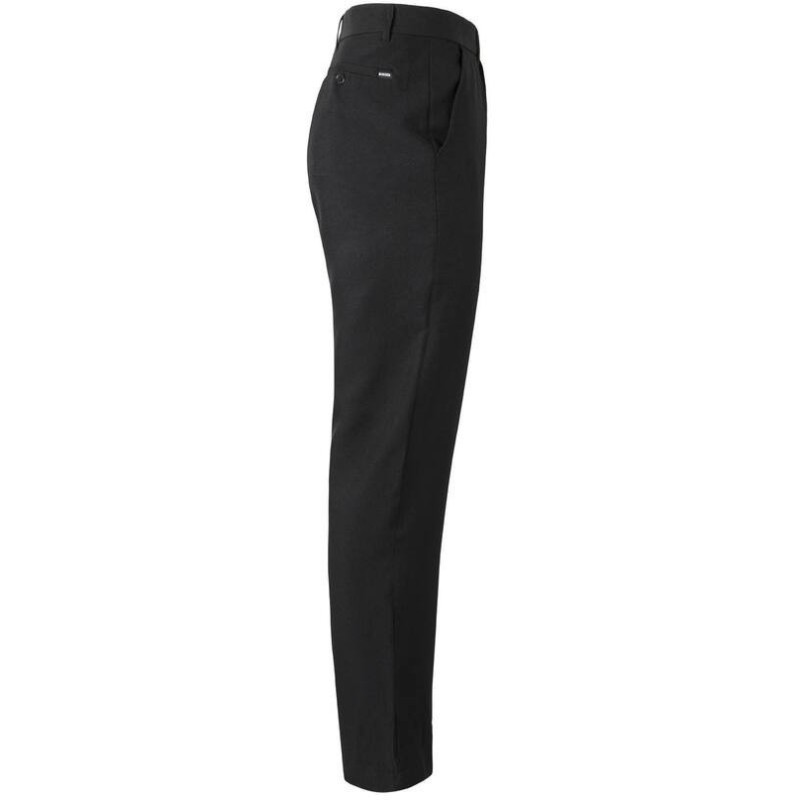 Pantalon de salle en polyester, pinces à l'avant, 160 g/m²