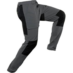 Pantalon de trekking stretch coupe slim multipoches, 180 g/m²