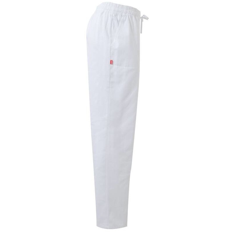 Pantalon personnel médical en coton élastiqué, 2 poches, 190 g/m²