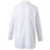 Blouse homme courte style tailleur, 3 poches passepoilées, 185 g/m²