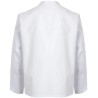 Veste de cuisinier manches longues col officier avec boutons pression, 175 g/m²