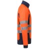 Blouson softshell bicolore haute visibilité, bandes et poignets réfléchissants, 320 g/m²