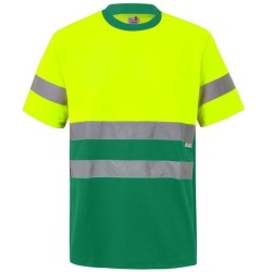 T-shirt technique bicolore haute visibilité, 140 g/m²