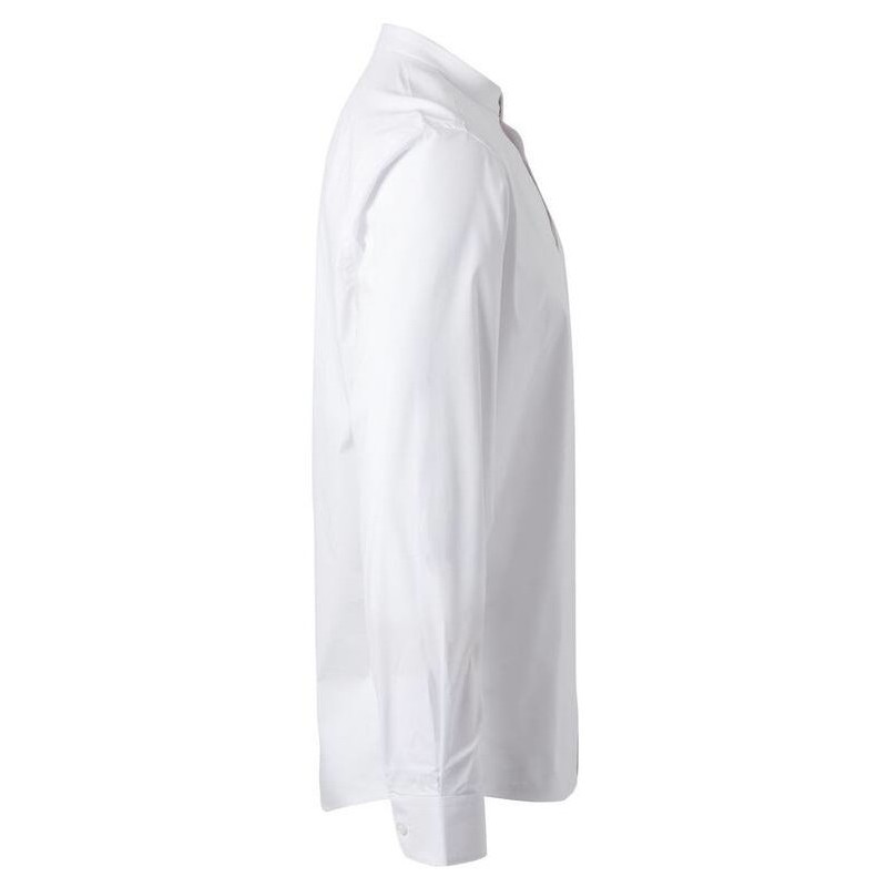 Chemise homme col mao manches longues, 115 g/m²