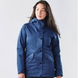 Manteau thermique femme à capuche qui protège de la pluie et du vent