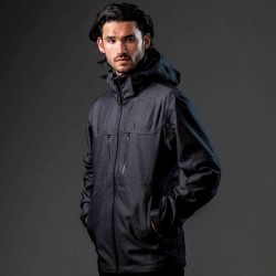 Veste Softshell homme à capuche haute technicité 3 couches étanche