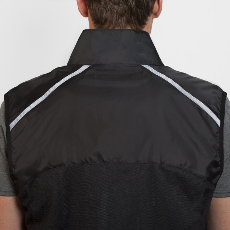 Gilet technique léger pour running coupe-vent et respirant