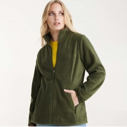 Veste polaire pour femme col montant doublé, poches latérales, 300 g/m²